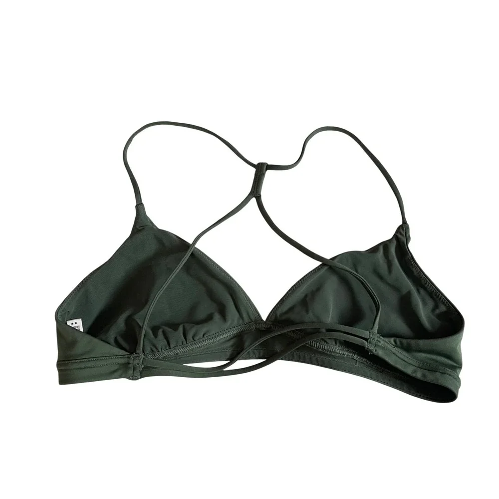Victoria's Secret Sport Forest Green Racerback Triangle Bralette Size Medium